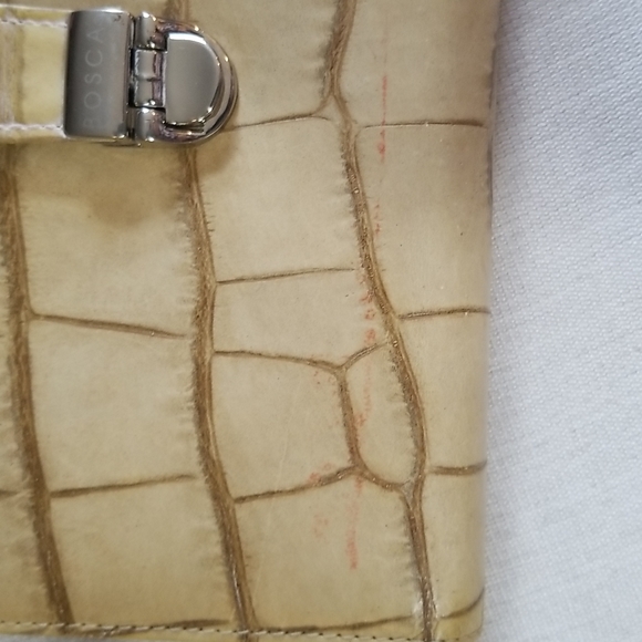 BOSCA BIEGE LEATHER WALLET BI-FOLD CLUTCH ITALY - Picture 10 of 10